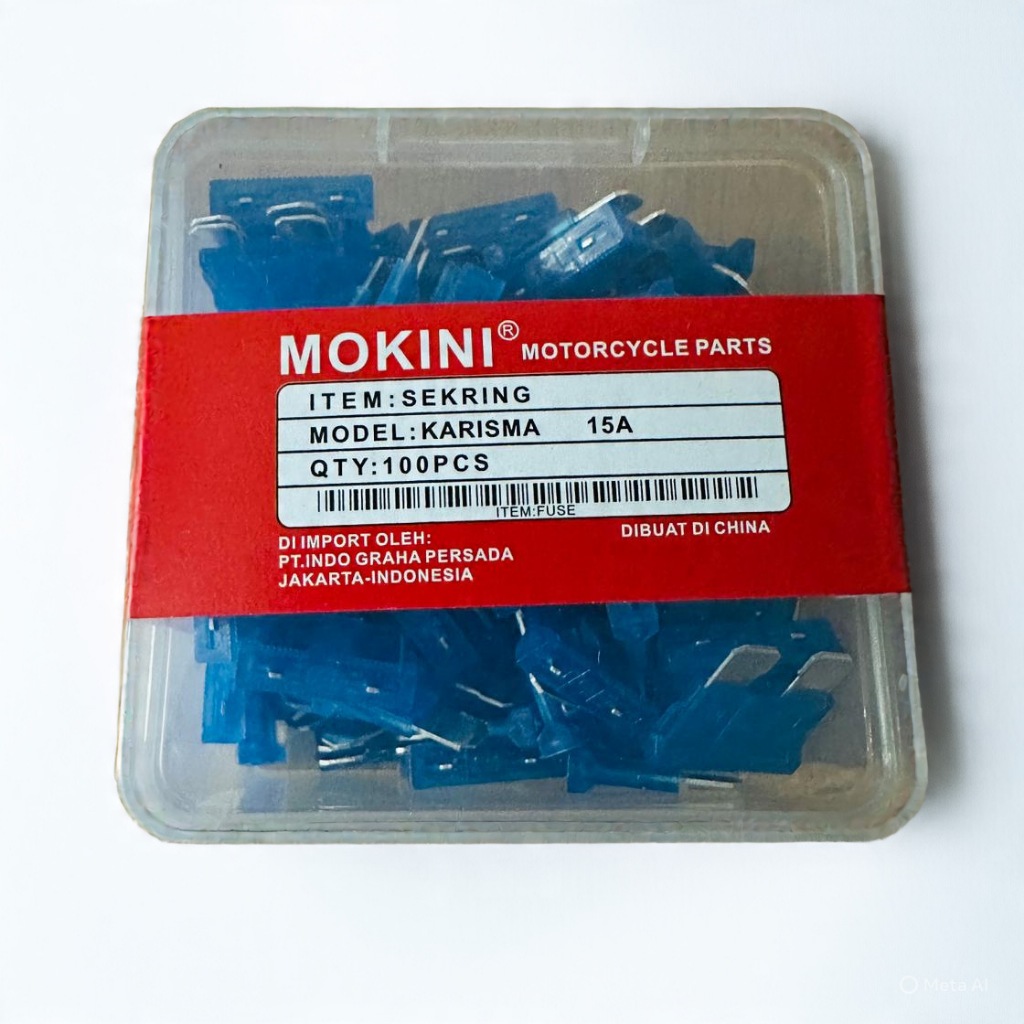 Sikring Tancap 15 Amper Besar 1 Box 100 Pcs Sekring Fuse Motor Mx Vixion Dll