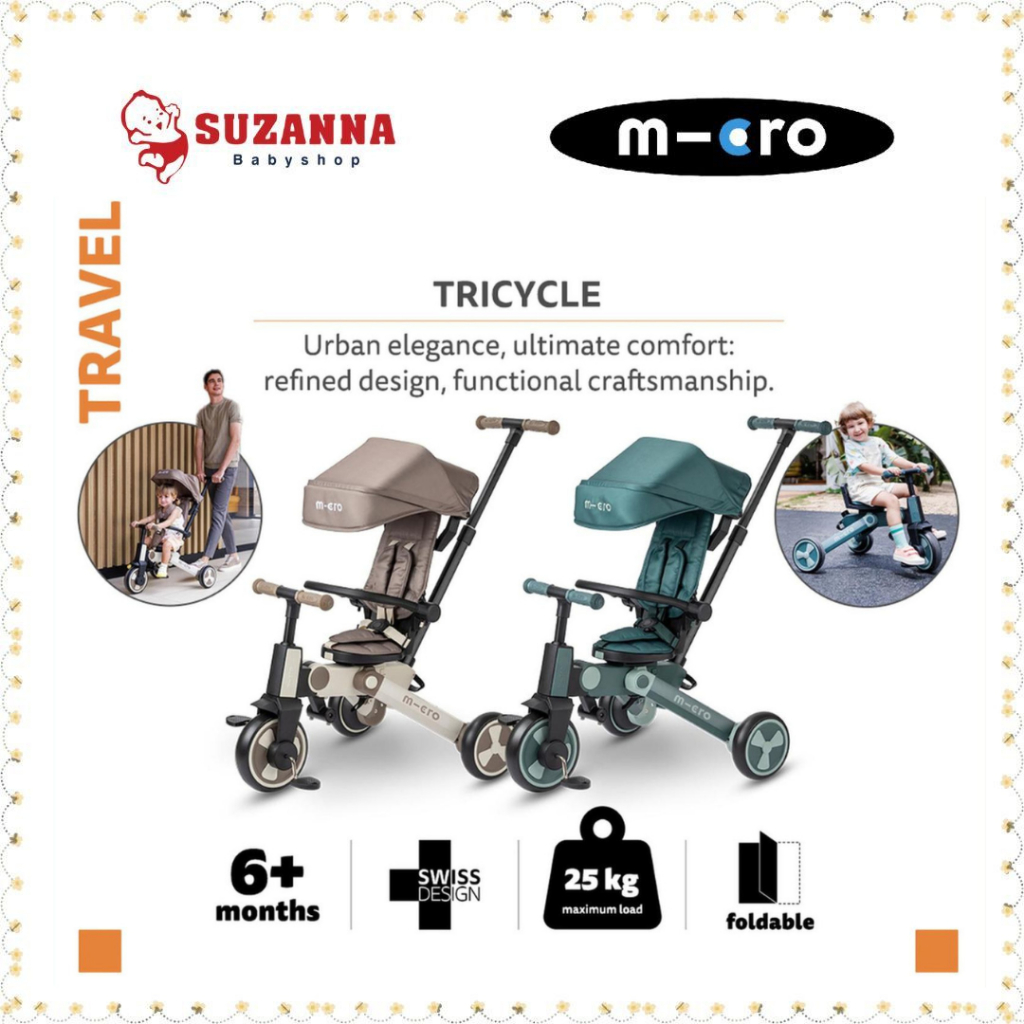 Micro Tricycle - Sepeda Dorong Lipat Anak Roda Tiga