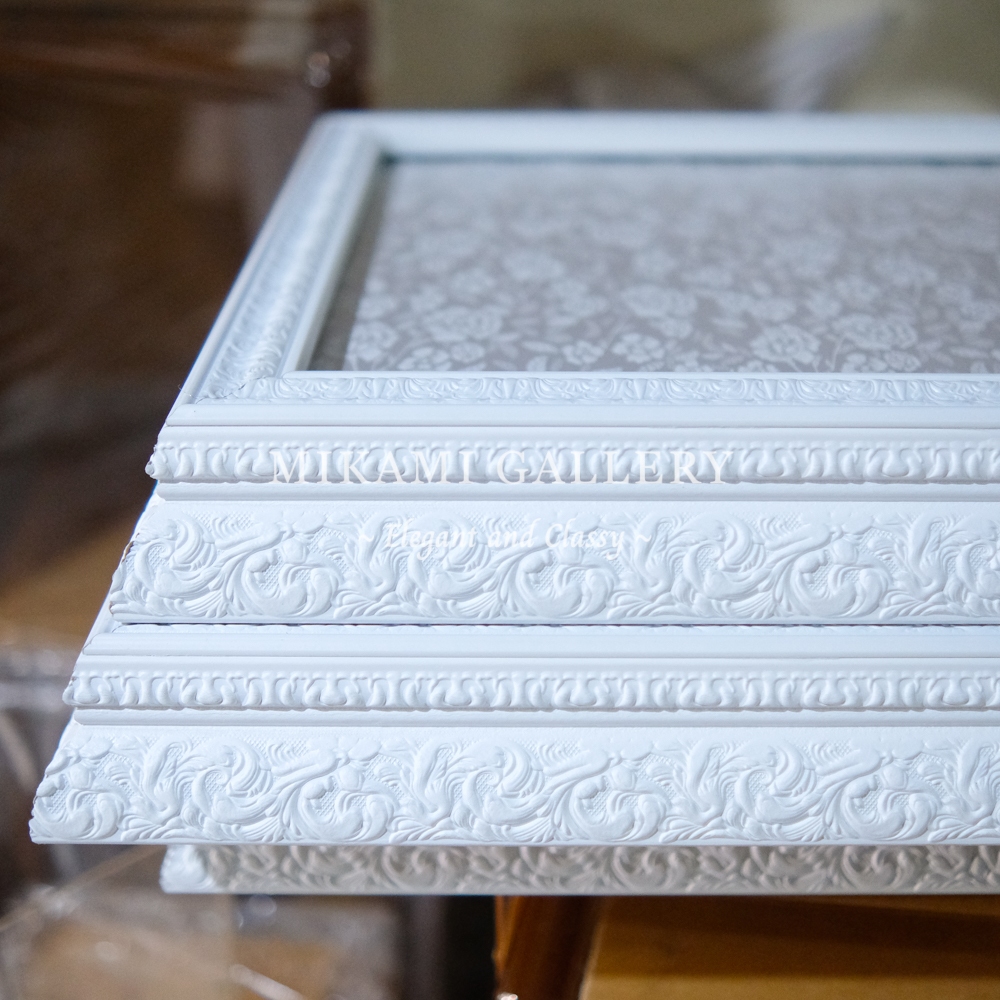 Kotak Hantaran Fiber 6cm Ukir / Tray Hantaran Akrilik /  Tray Fiber ukir / Baki Fiber