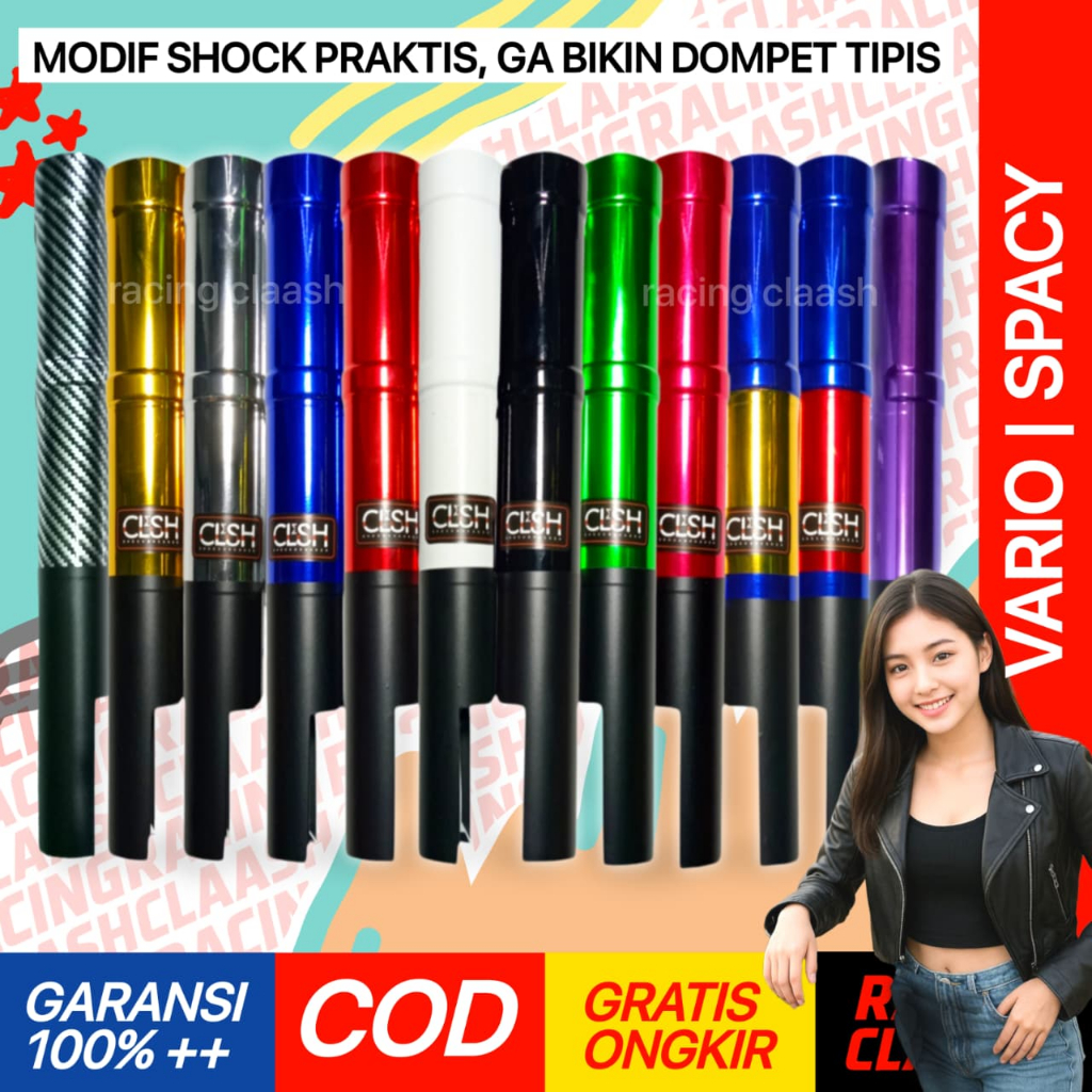 Racing Claash Cover Shock Depan Vario Spacy Cover Shok Skok Sok Vario Spacy 150 160 125 Old New 5