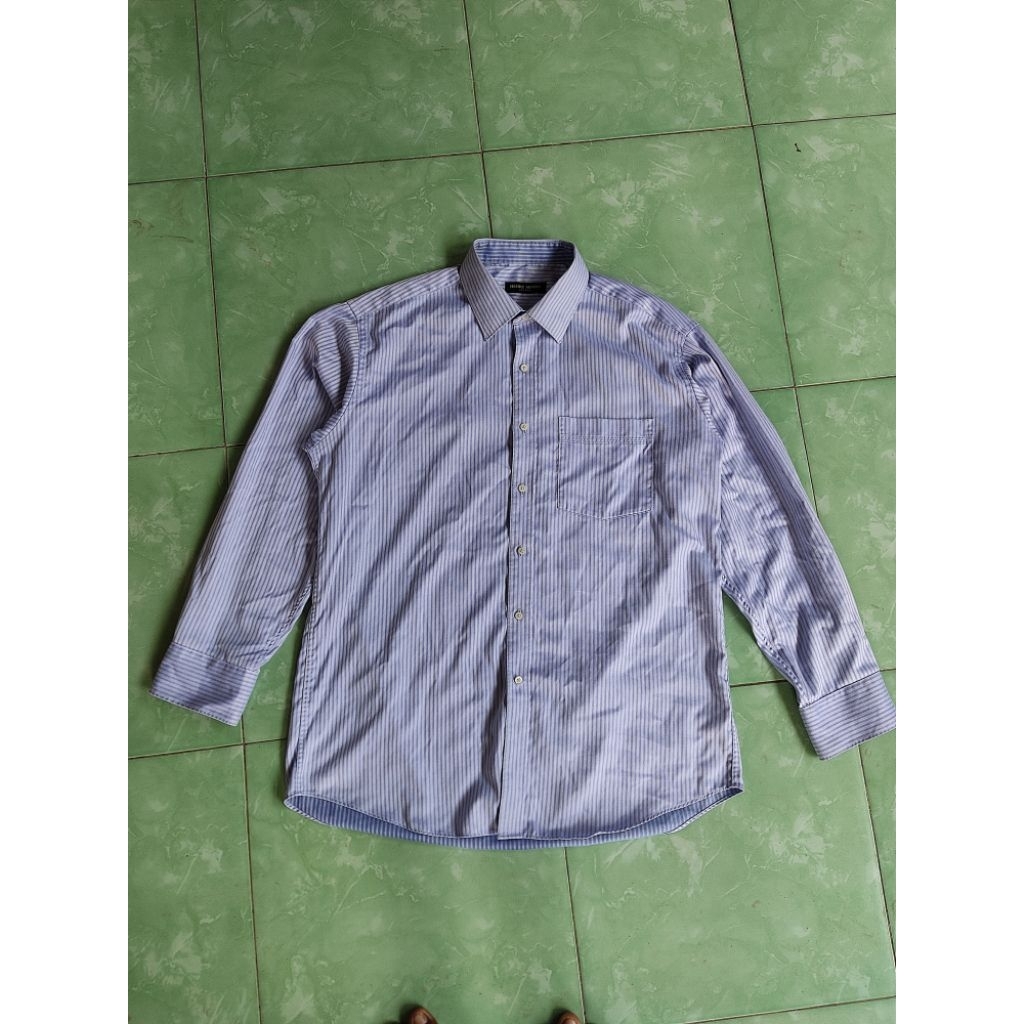 kemeja stripe henry adams