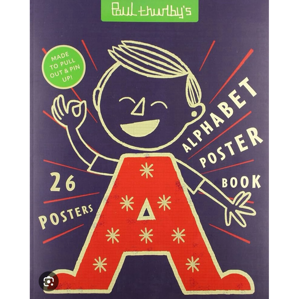 Paul Thurlby 26 Alphabet Poster Templar Publishing original book kindergarten buku alfabet post bisa