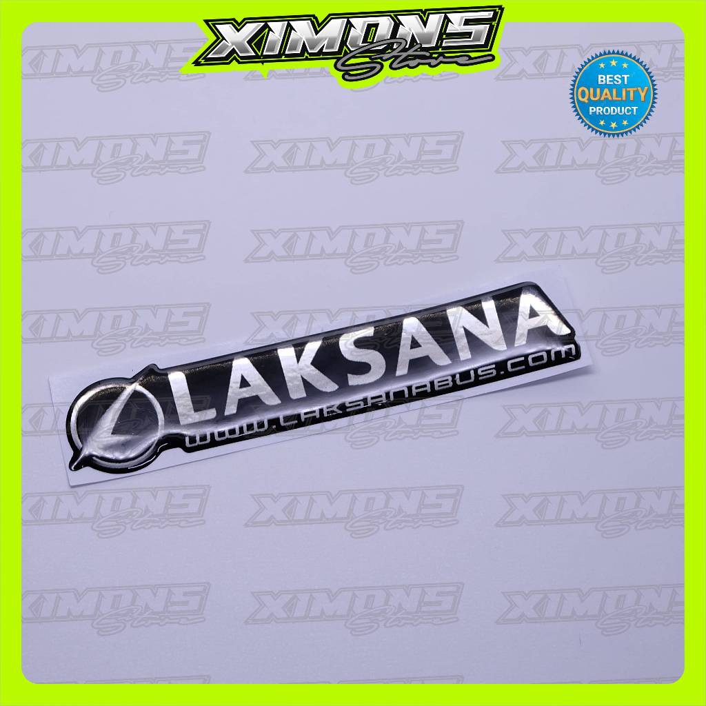 Emblem logo laksana / emblem timbul laksana / sticker laksana / stiker logo laksana / emblem 3d laks