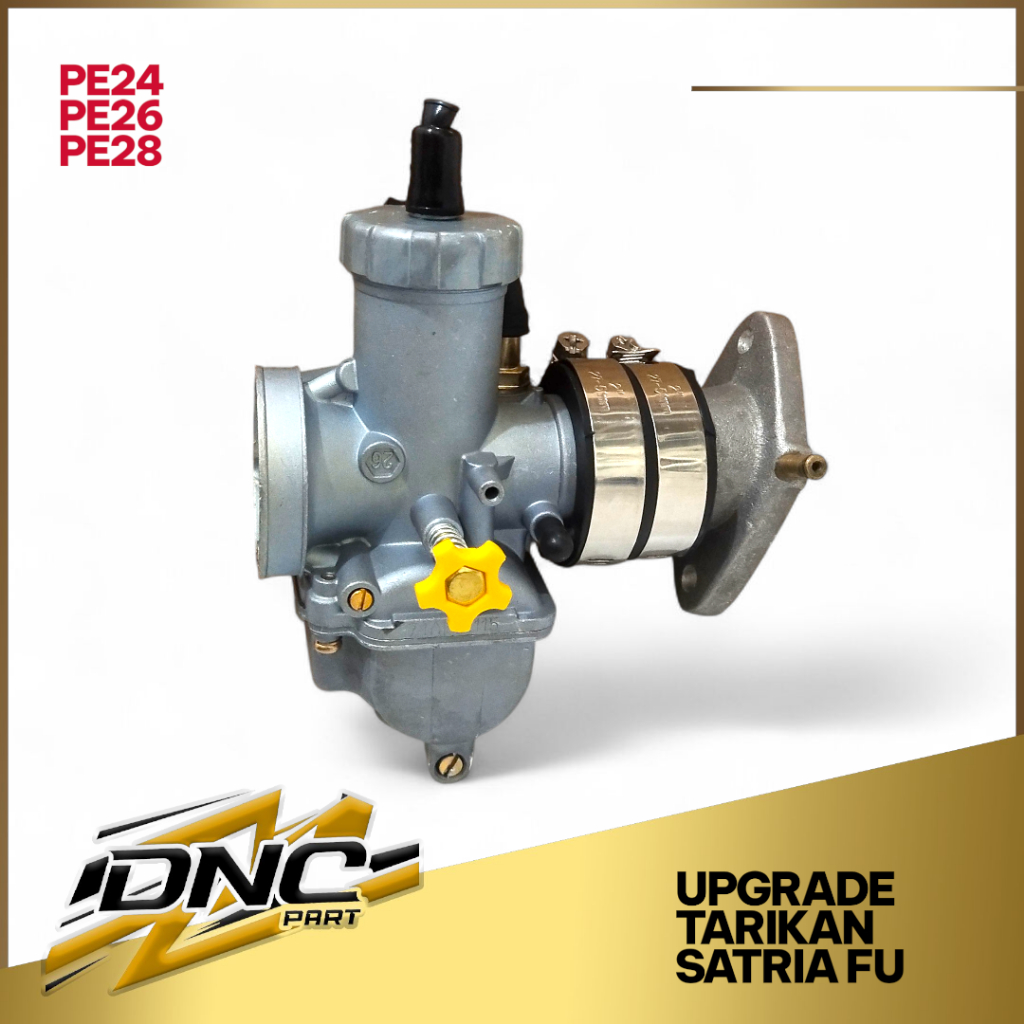 Paket Karburator PE24 PE26 PE28 + Intake Satria FU – Tarikan Enteng, Tenaga Ngacir