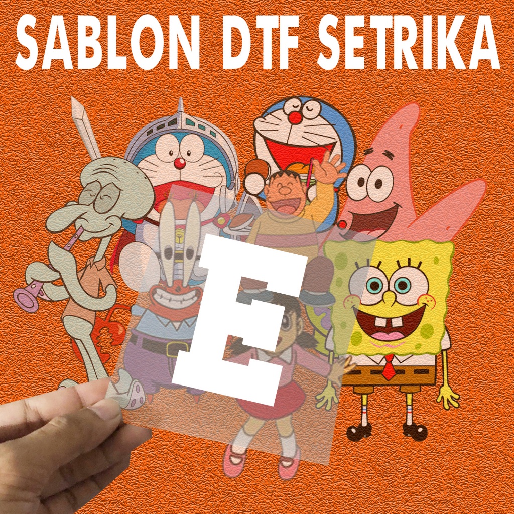 SABLON DTF - SABLON SETRIKA - HURUF PUTIH | 3CM X 3CM