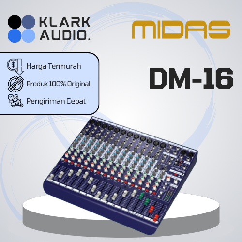 MIDAS DM16 / DM 16 / DM-16 16-Input Analog Live and Studio Mixer ORIGINAL