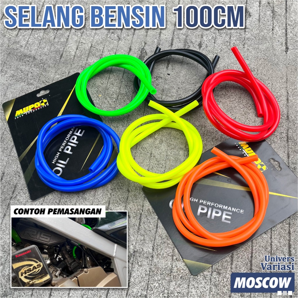 Selang Bensin 100Cm Slang Aneka Warna Selang Hawa Selang Bensin Motor Mobil Universal PIPA SELANG MI
