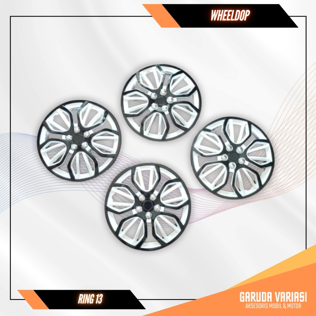 Wheeldop Ring 13 Tutup Roda Velg Mobil Dop Cover Mobil Whelldop Wildop Welldop