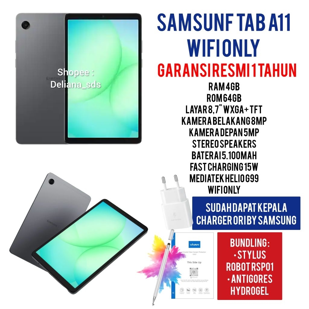Samsung Tab A11 Wifi Only 4/64 Garansi Resmi 1 Tahun Samsung Tab A11 4/64 Wifi Only Tab Samsung A11 