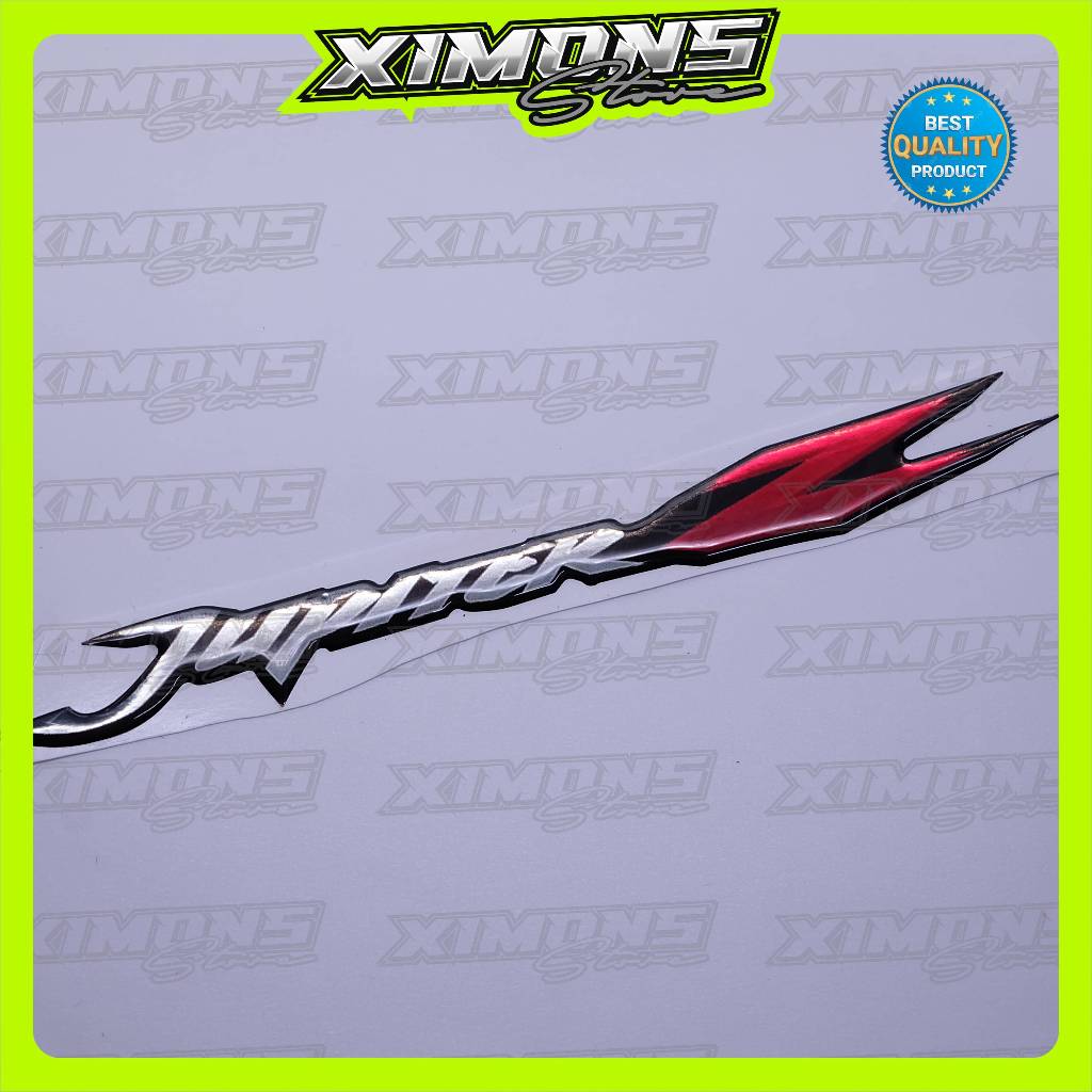 Emblem yamaha jupiter z / emblem timbul jupiter / emblem titanium jupiter z / stiker logo jupiter z 