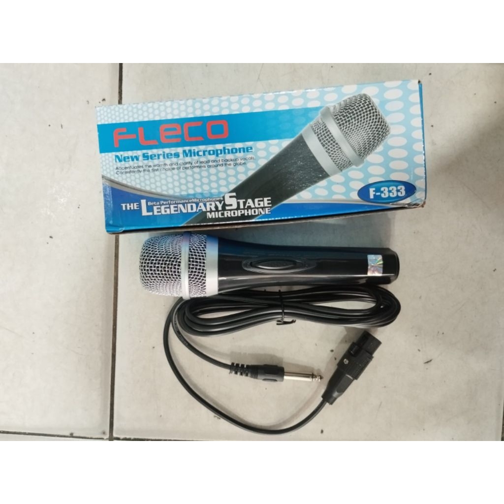 Microphone kabel fleco f-333/mic kabel bagus suara jernih/Microphone kabel bagus fleco