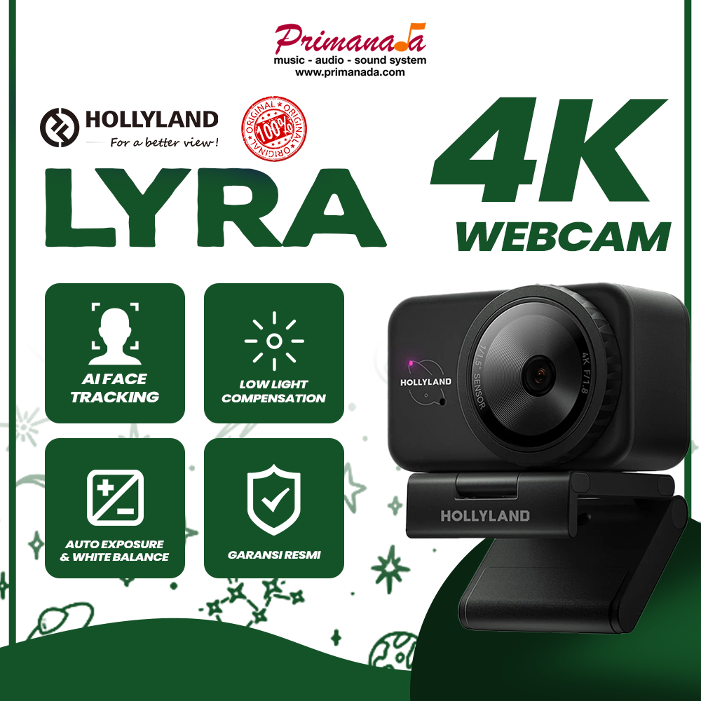 Hollyland Lyra Web Cam Camera Komputer Webcam Kamera PC