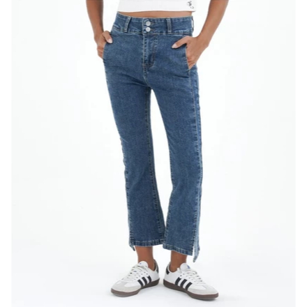 Celcius Woman Boot Cut Denim Dark Blue Stretch