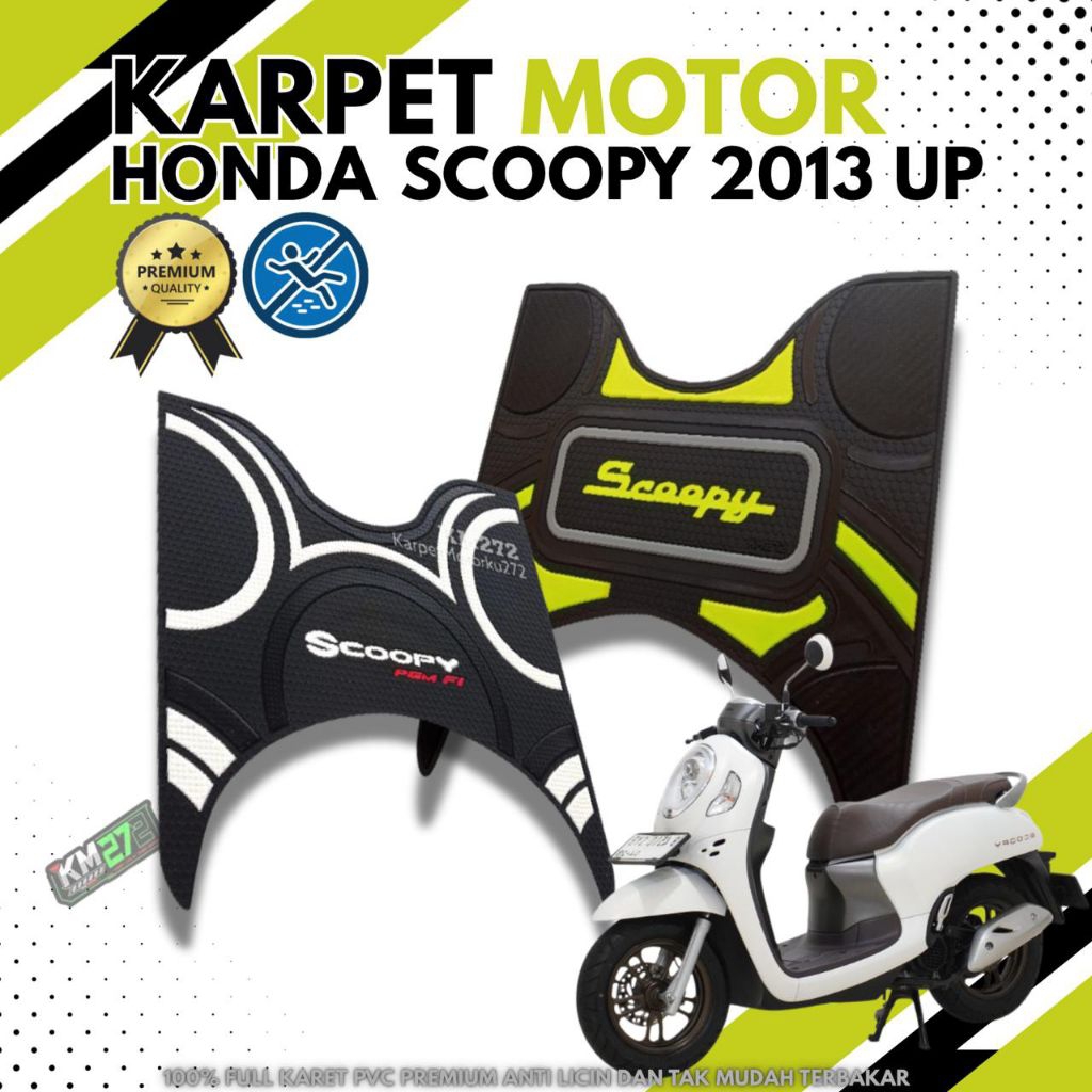 Alas Kaki Motor Scoopy 2013 sd 2024 - Alas Kaki Scoopy - Karpet Scoopy  Aksesoris Motor Scoopy