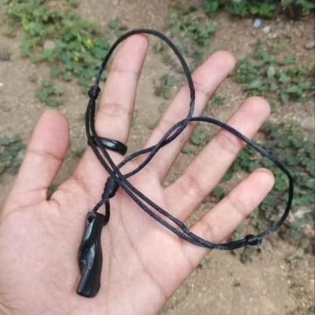 Kalung Bandul Akar Bahar Hitam Asli