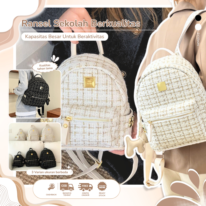 Ymeet ransel mini import tas import korea ransel tas ransel mini wanita import fashion cewek ransel 