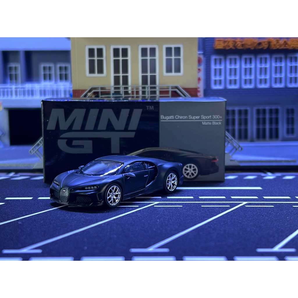1:64 MINI GT Bugatti Chiron Super Sport 300+ Matte Black