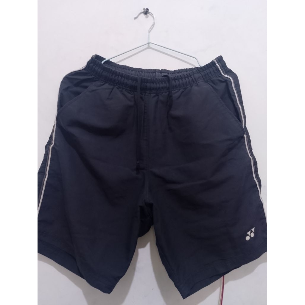 Celana Olahraga Yonex Thrift Pria Hitam | Celana Pendek Sporty Training Badminton No Minus