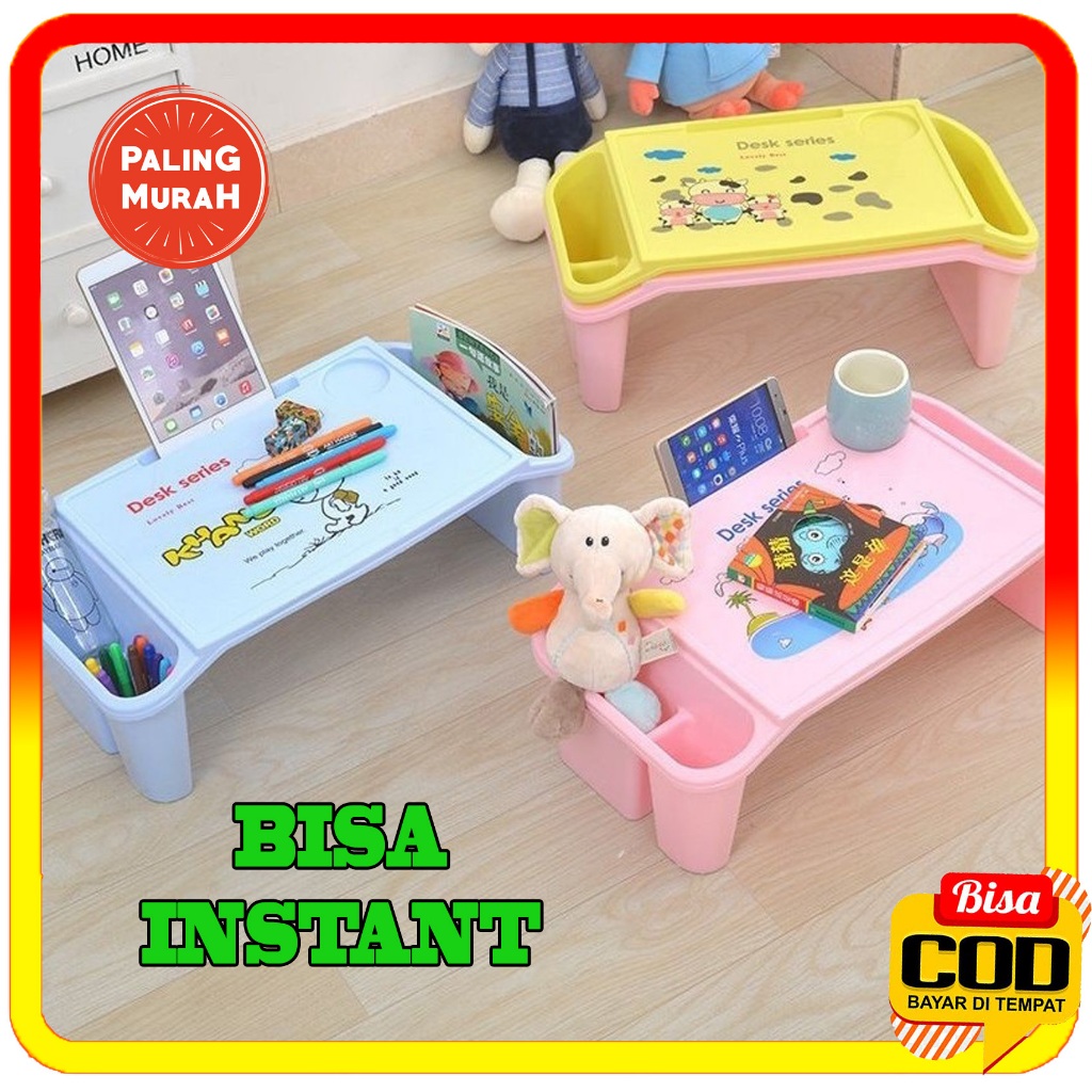 Meja Belajar Anak Plastik Serbaguna Portabel kualitas bagus