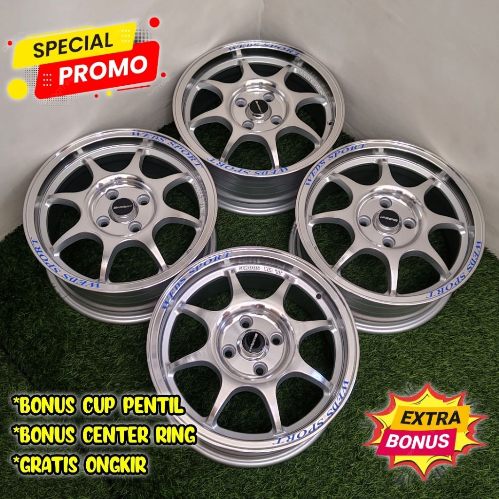 SPECIAL PROMO velg mobil Wedssport Tc05 R15 ( baru )
