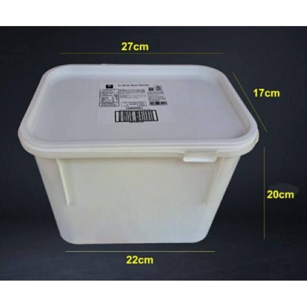 Kotak Es Krim Putih 8 Liter / Box Es Krim 8 Liter (1st hand) / Kotak Penyimpanan Multifungsi
