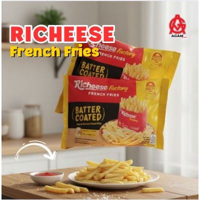 RICHEESE FRENCH FRIES BATTER COATED 450 GR / FRENCH FRIES FROZEN / RICHEESE FRENCH FRIES