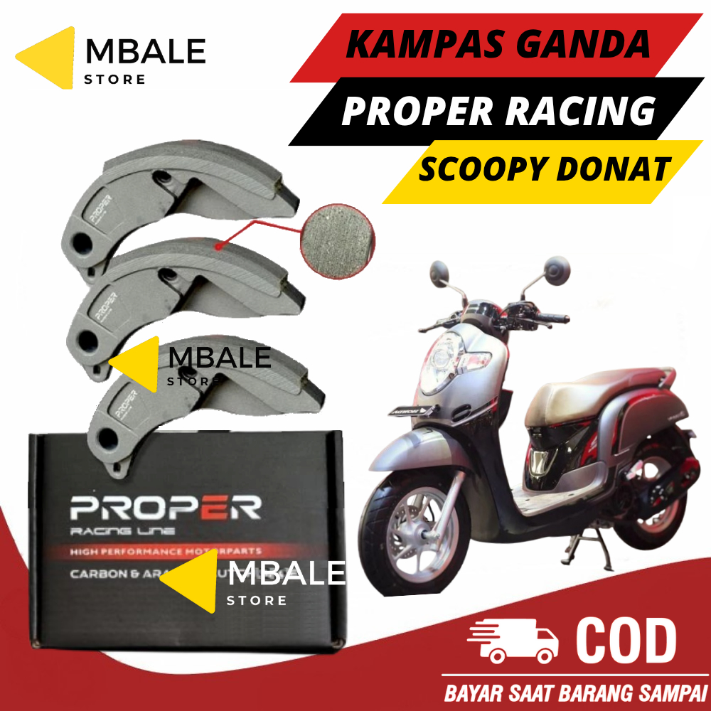Kampas Ganda Proper K16 Scoopy Donat, Scoopy 2017-2019 Original