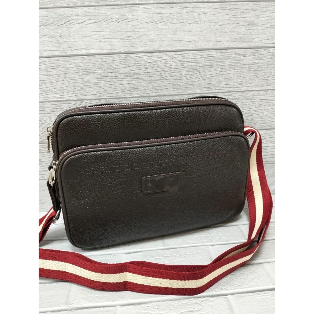 TAS SELEMPANG PRIA KULIT TAS BAHU PRIA BRANDED