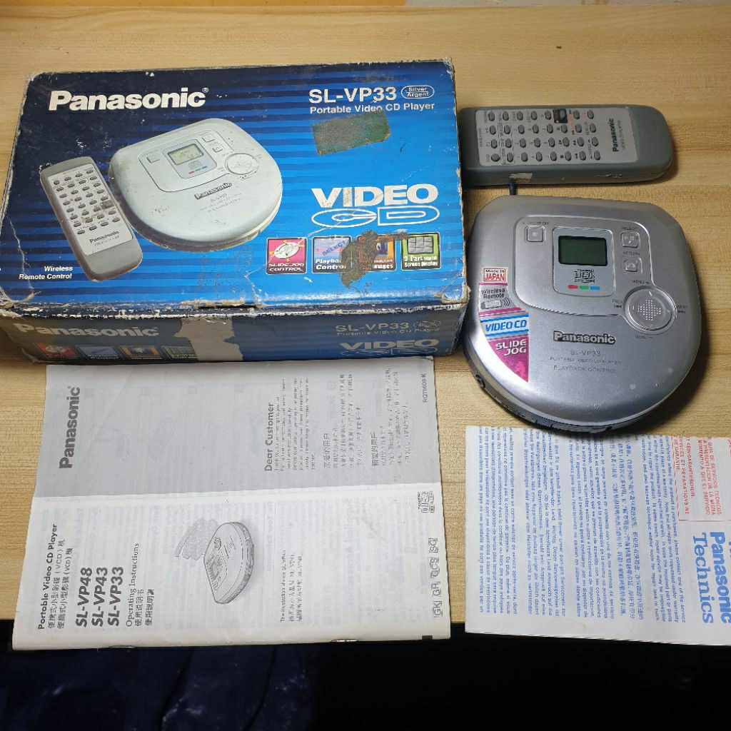 Discman Panasonic SL-VP33 Portable VIDEO CD player