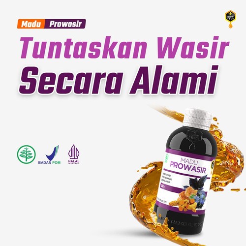 MADU PROWASIR ORIGINAL - Spesialis Atasi Benjolan Wasir BAB - Pro Wasir Herbal Alami