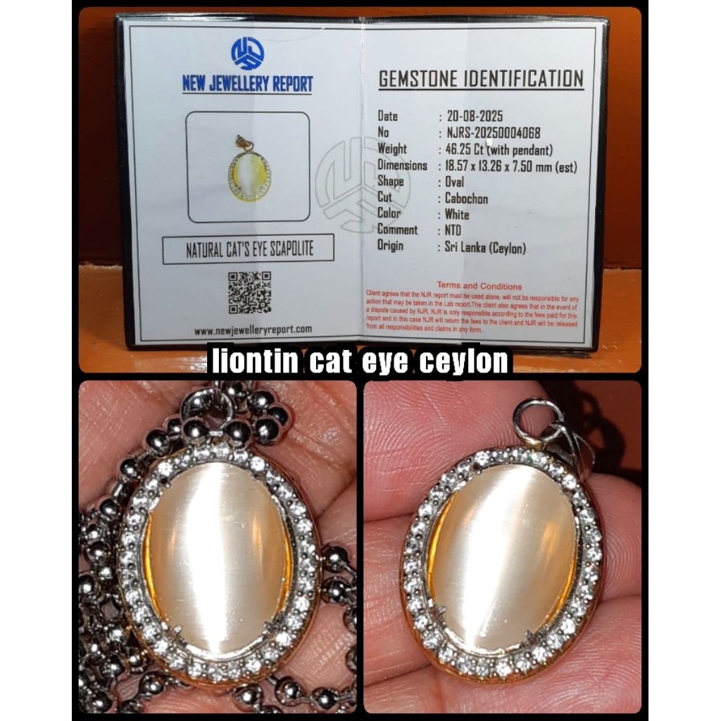 natural batu permata cat eye ceylon jumbo super