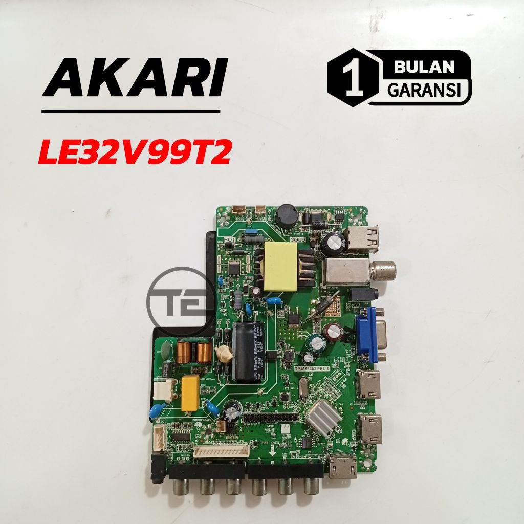 AKARI LE32V99T2 MB TV LED AKARI LE 32V99T2 MESIN TV MAINBOARD MOTHERBOARD TV
