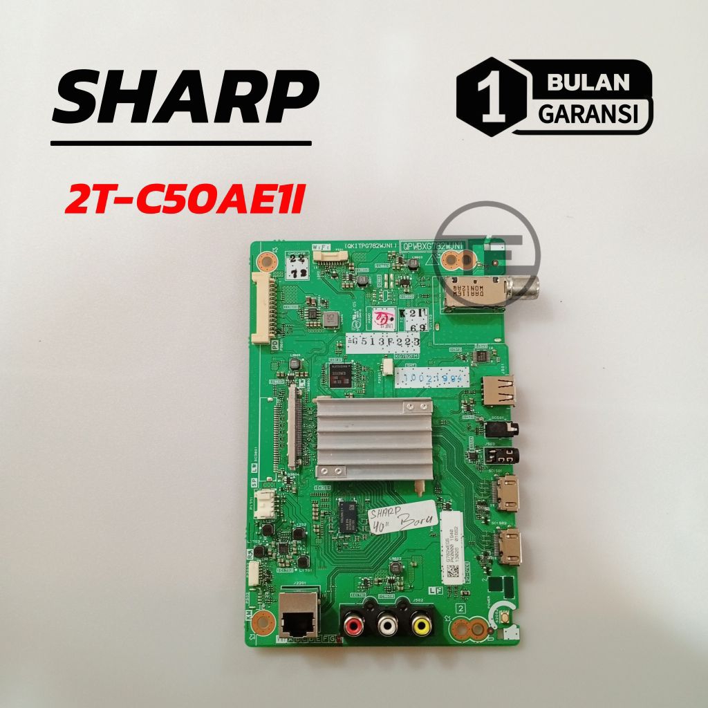 SHARP 2T-C50AE1I MB MOBO MESIN TV LCD MODUL MAINBOARD MOTHERBOARD TV