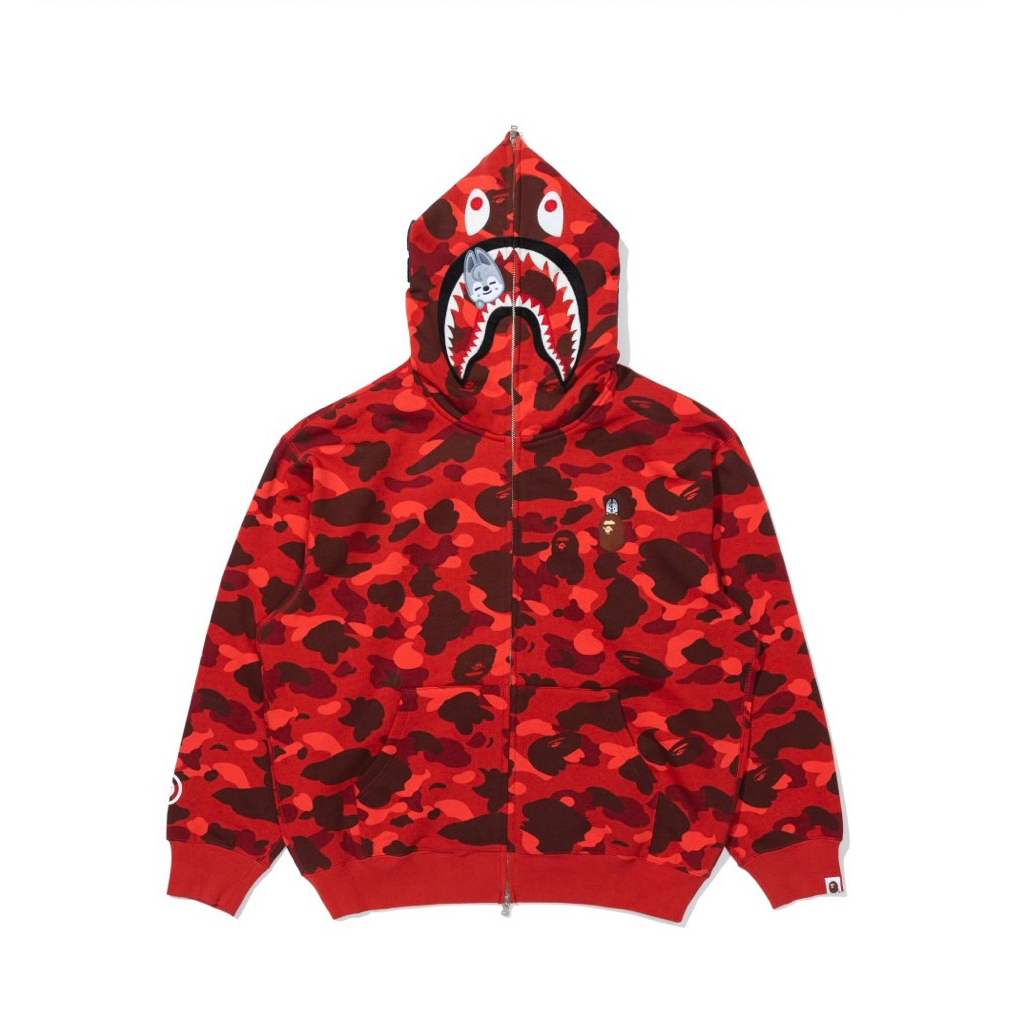 [PRE ORDER] BAPE X STRAY KIDS SHARK FULL ZIP HOODIE A BATHING APE BANG CHAN LEE KNOW CHANGBIN HYUNJI