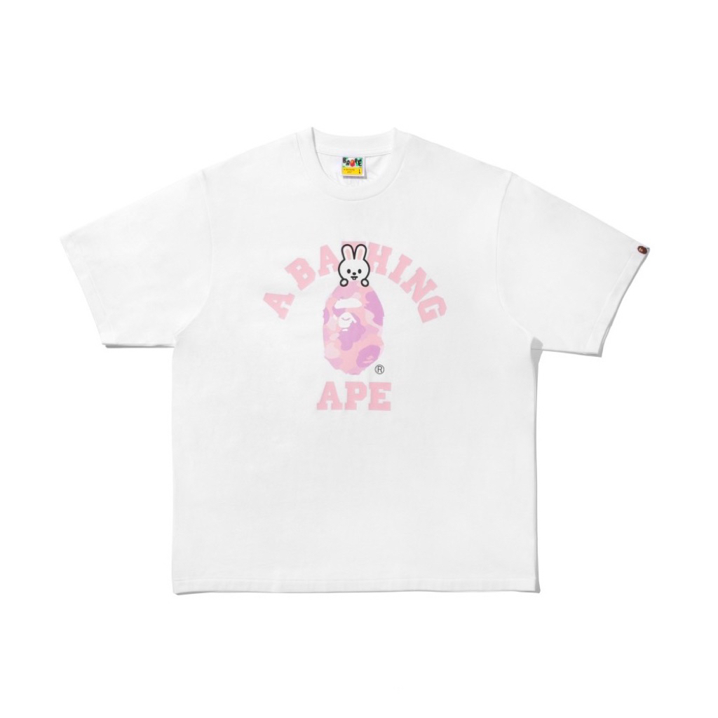 [PRE ORDER] BAPE X STRAY KIDS COLLEGE TEE A BATHING APE BANG CHAN LEE KNOW CHANGBIN HYUNJIN HAN FELI