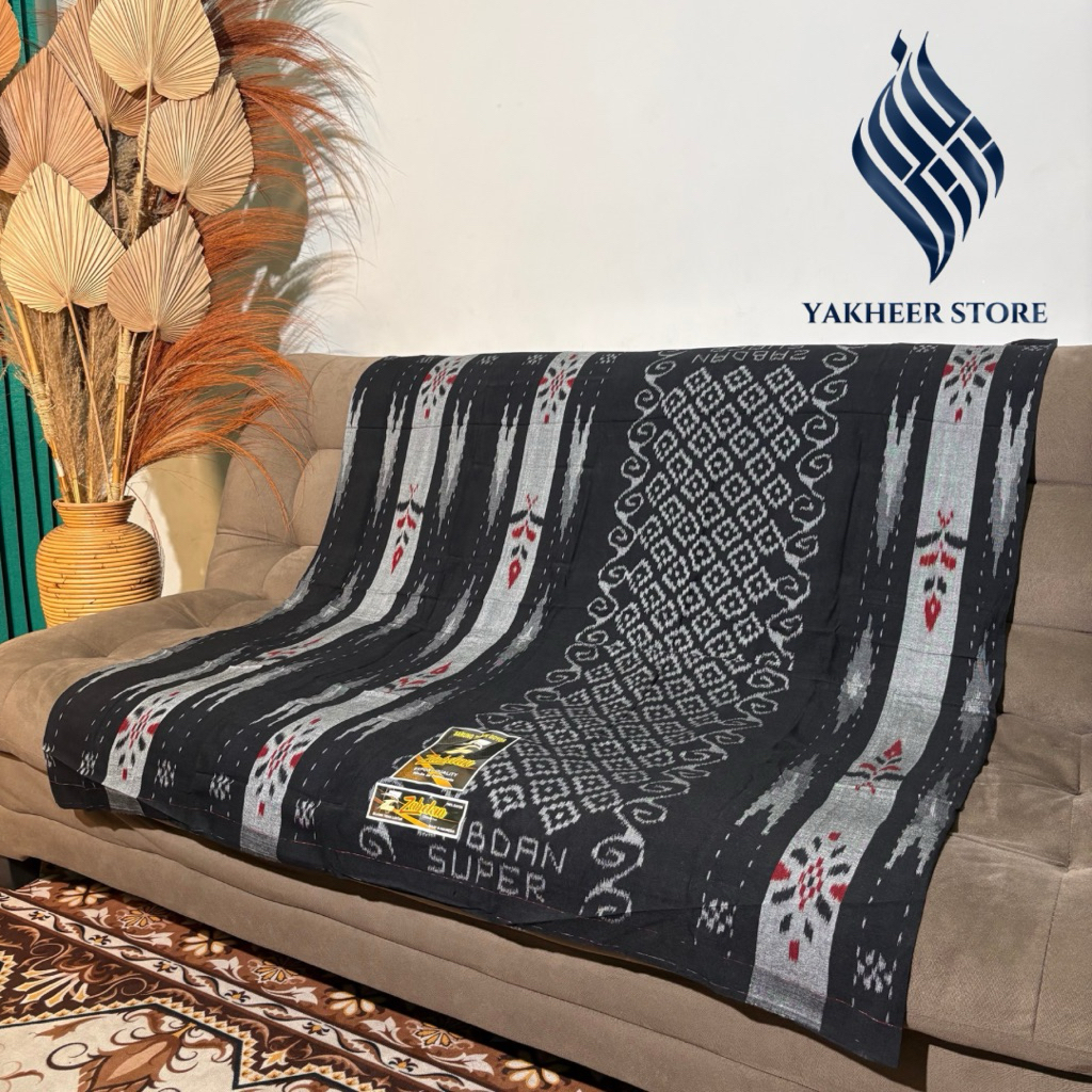 SARUNG GOYOR TENUN MOTIF SUTRA ATBM MERK ZABDAN SUPER , JAHITAN TENGAH ,BUKAN PRINTING