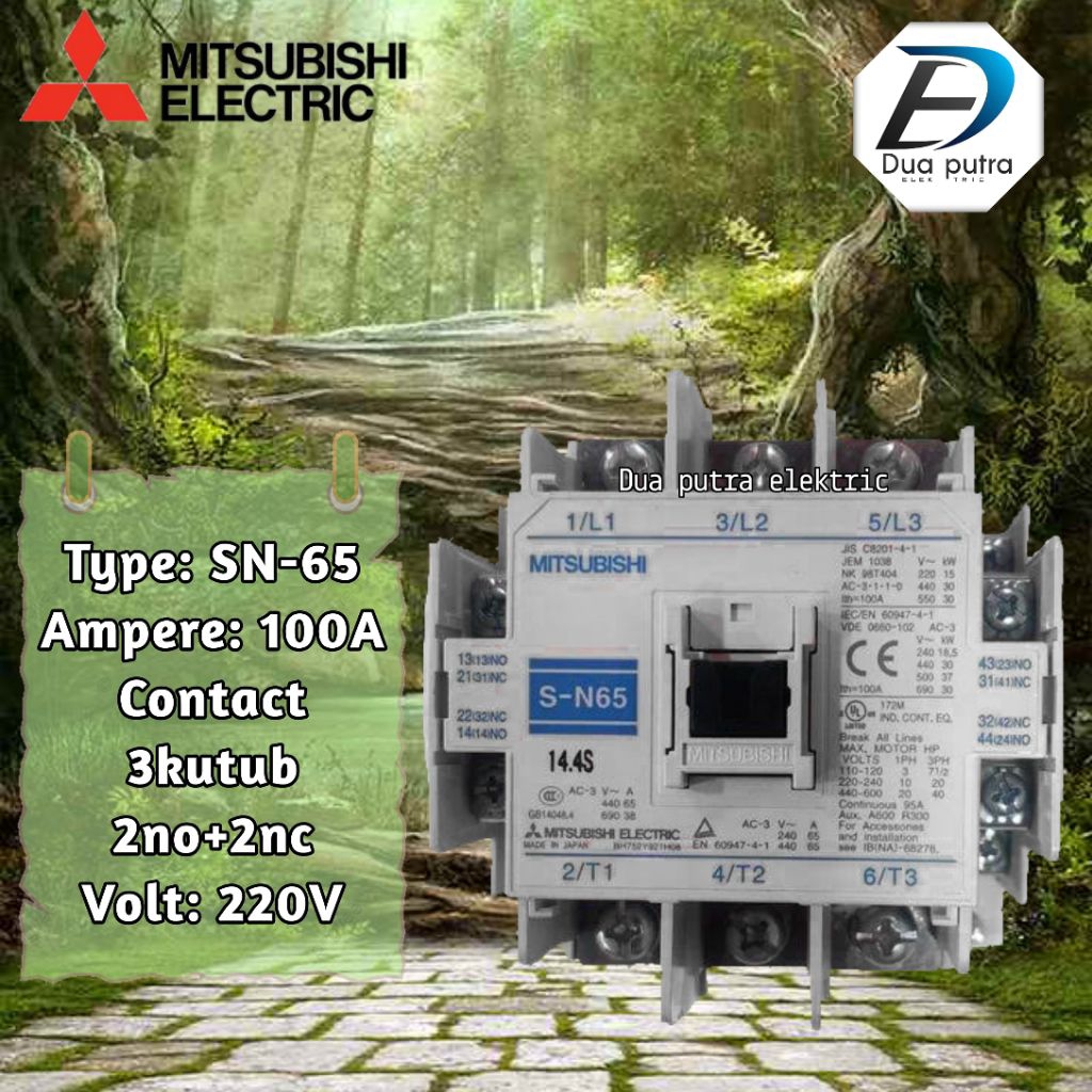 KONTRAKTOR MITSUBISHI Tipe S-N65 100A COIL 220V