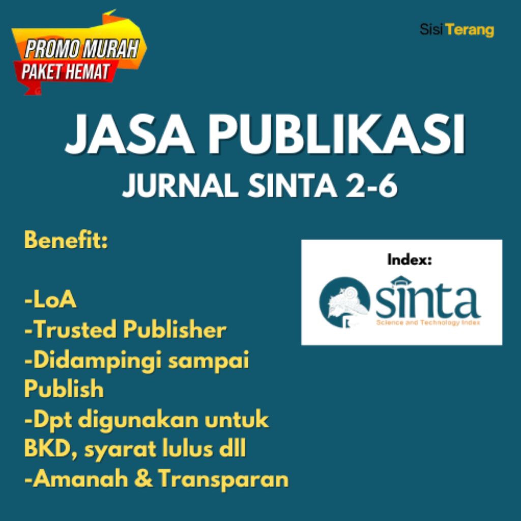 Publikasi Jurnal Sinta | Publish Jurnal NASIONAL SINTA PROMO MURAH PAKET HEMAT, LoA Sinta, LoA Fastt