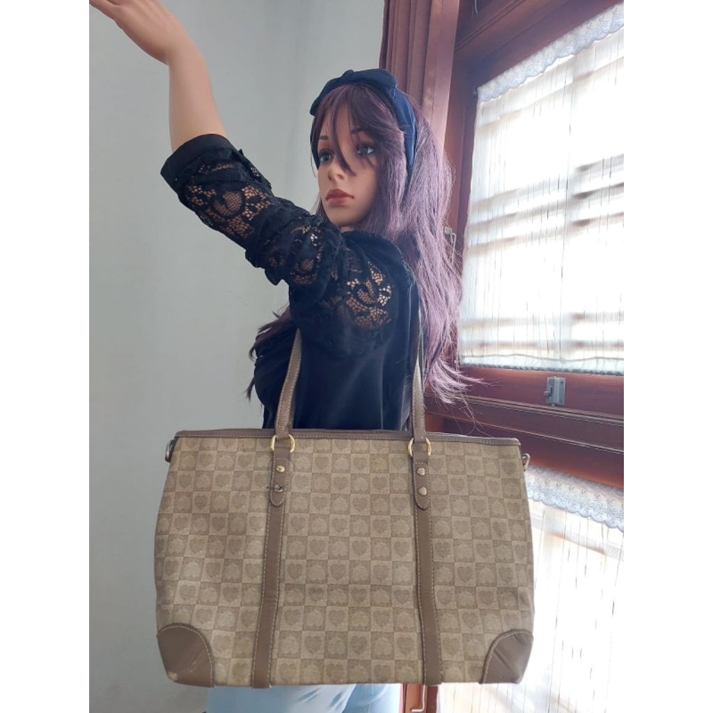 LoveCat Totebag Shoulderbag Cantik Preloved second bekas