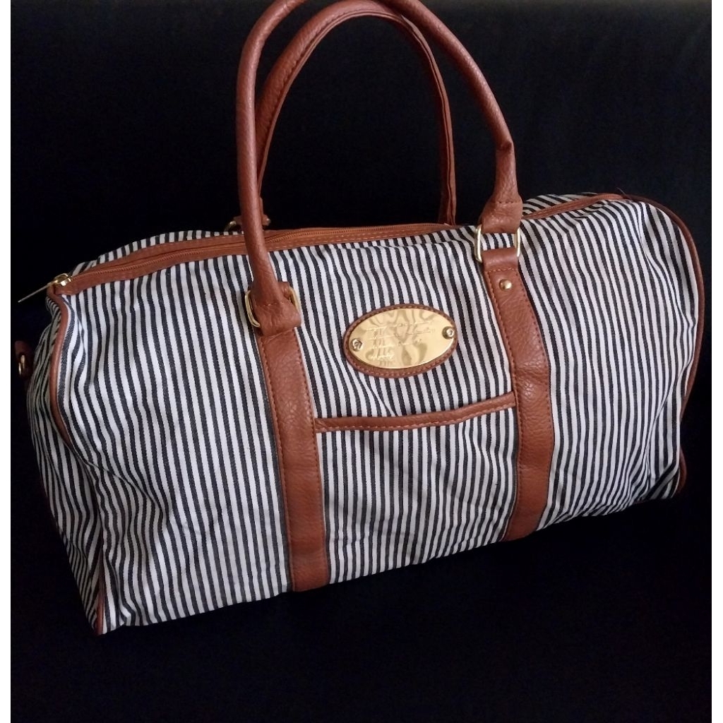 tas hand bag wanita kanvas mix kulit asli preloved