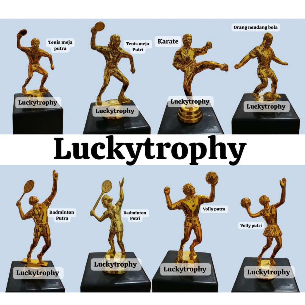 FIGUR PIALA, PATUNG PIALA | PALA PIALA | BADMINTOON , VOLLY, KARATE , SEPAK BOLA, TENIS MEJA | SPARE
