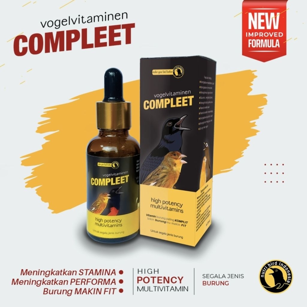 Vitamin Burung Lengkap dengan Asam Amino dan Trace Element untuk Semua Jenis Burung