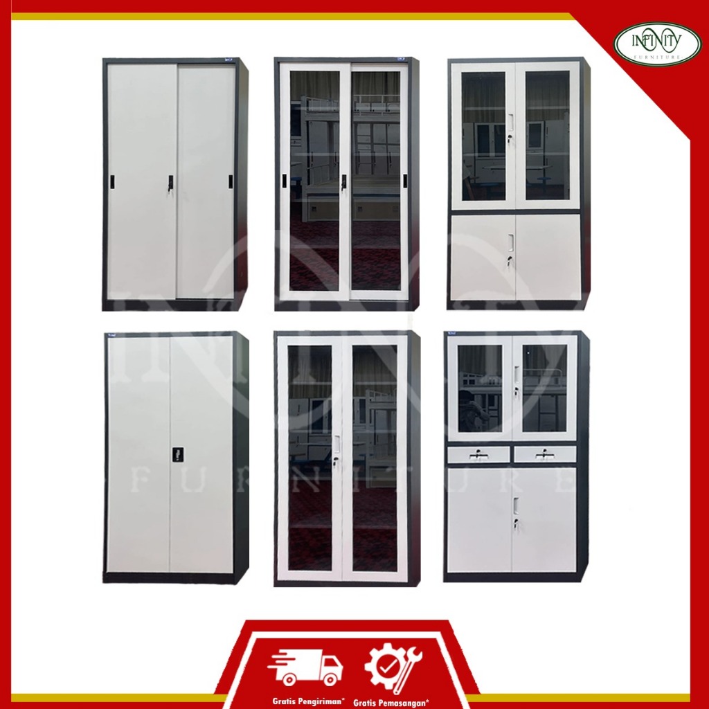 Lemari Arsip Besi 2 Pintu UNO Metal Series