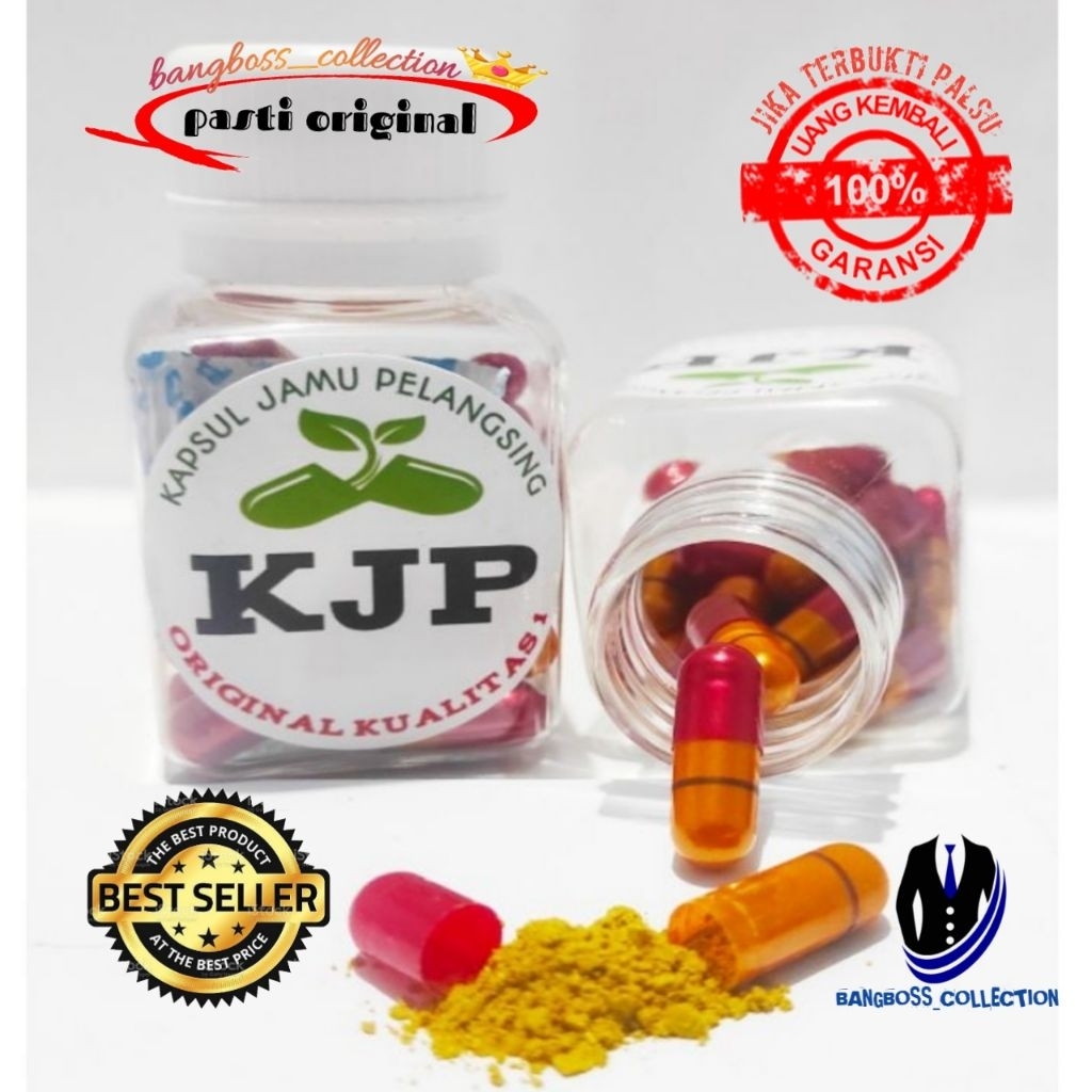 KJP Kapsul Jamu Pelangsing Ring1 Original Isi 30 Kaspul Kemasan Botol Label
