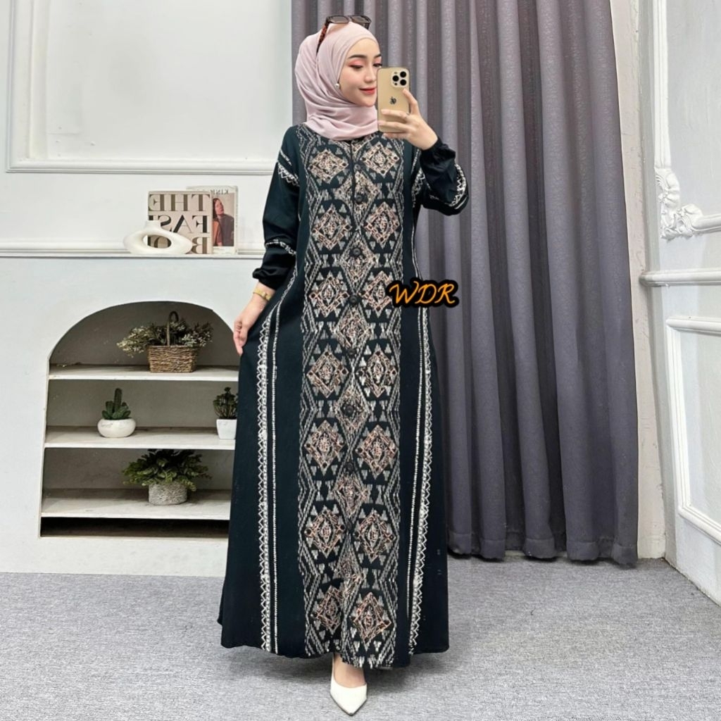 M L XL XXL Terbaru Gamis Twill Rayon Ori Pekalongan / Gamis Tiedye Dress Wanita Muslim 2022