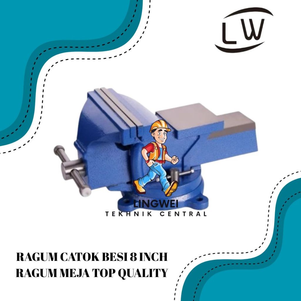 RAGUM CATOK BESI 8 INCH RAGUM MEJA TOP QUALITY