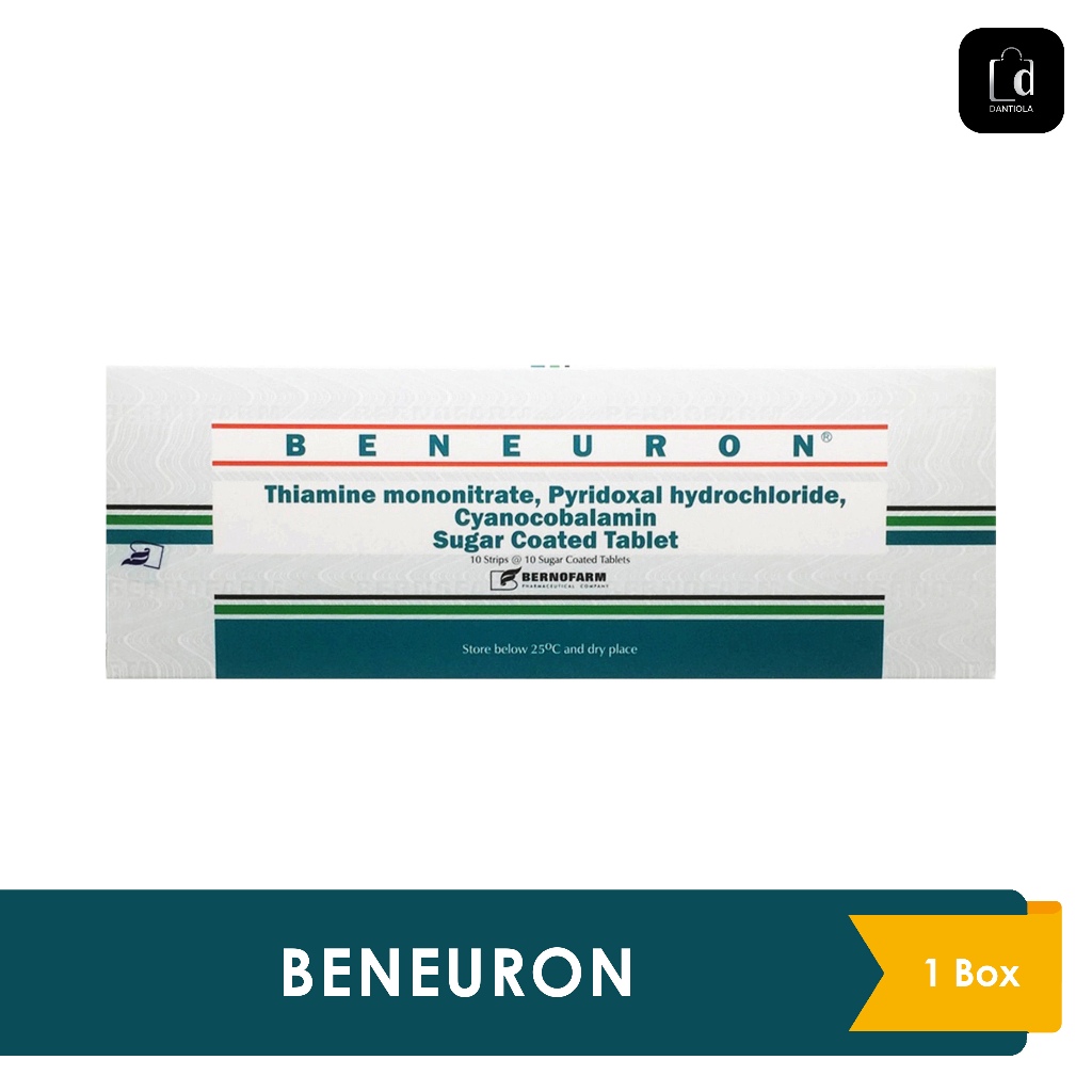 Beneuron Vitamin B1, B6, B12  Box Isi 100 Tablet