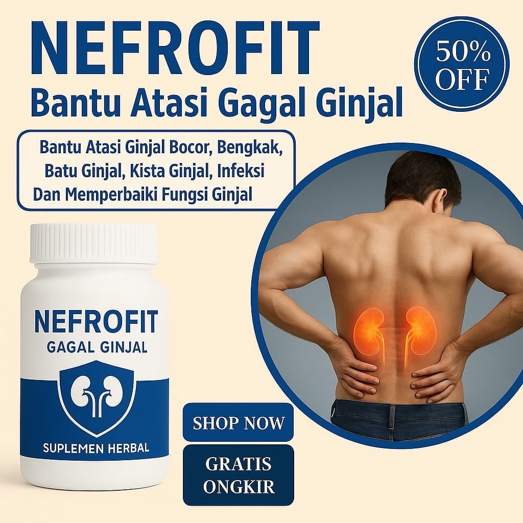 NEFROFIT - Membantu Menurunkan Kreatin & Ureum Dalam Darah - Nutrisi Ginjal - Herbal Khusus Ginjal H