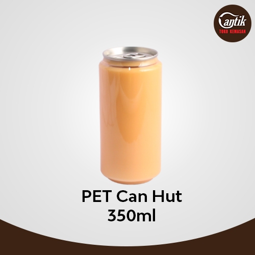 PET CAN HUT 350ML KEMASAN MINUMAN + TUTUP PET CAN HUT