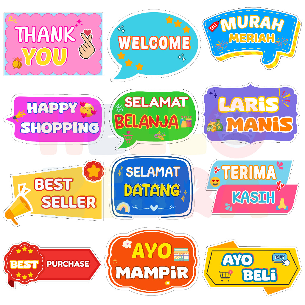 Properti Photobooth Market Day | Props Photobooth Jualan | Prop Photobooth Acara Market Day | Proper